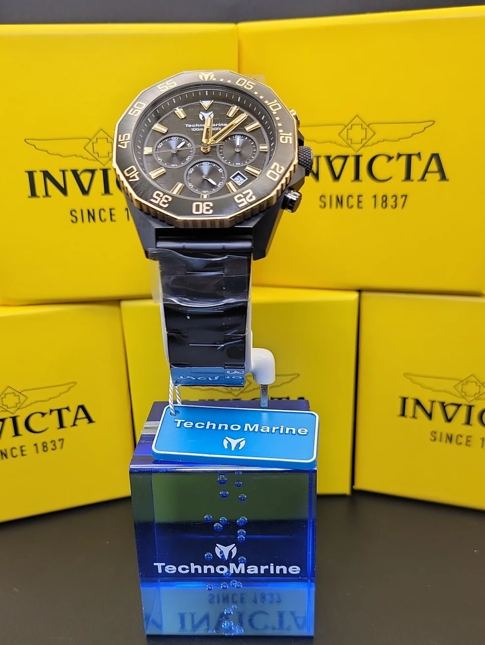 NEW Invicta TechnoMarine Racing Legends Men's Watch - 44.2mm, Black TM-525028